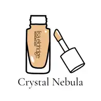 a bottle of lisa eldridge seamless skin foundation with a brush