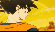 Dragon Ball Z Son Goku GIF - Dragon Ball Z Son Goku Look Back GIFs