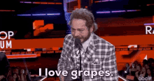 I Love Grapes Post Malone GIF - I Love Grapes Post Malone Nod GIFs