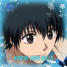 a picture of a boy with the name yoichi luis bella above him