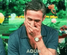 Ryan Gosling Aduh GIF - Ryan Gosling Aduh Laugh GIFs