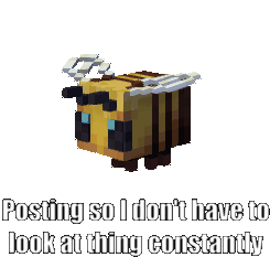 Posting So I Dont Have To Look At Thing Constantly Spinning Sticker - Posting So I Dont Have To Look At Thing Constantly Spinning Minecraft Stickers