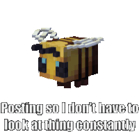 Posting So I Dont Have To Look At Thing Constantly Spinning Sticker - Posting So I Dont Have To Look At Thing Constantly Spinning Minecraft Stickers