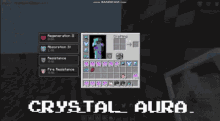 crystal aura minecraft video game glitch