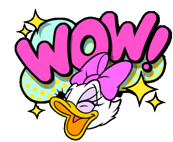 Disney Daisy Duck Sticker - Disney Daisy Duck Wow Stickers