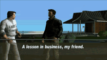 Gtagif Gta One Liners GIF - Gtagif Gta One Liners A Lesson In Business My Friend GIFs