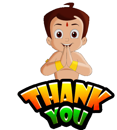 Thank You Chhota Bheem Sticker - Thank You Chhota Bheem Gratitude Stickers