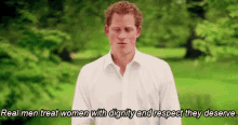 Thanks Prince Harry GIF - Real Men Women Dignity GIFs