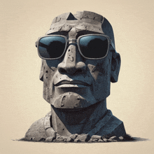 Moaï Sunglass GIF - Moaï Sunglass Easter Island GIFs