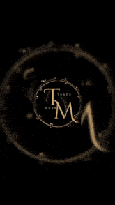 a blurry picture of a man with the letter m in the corner