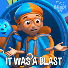 It Was A Blast Blippi GIF - It Was A Blast Blippi Blippi Wonders Educational Cartoons For Kids GIFs