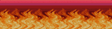 a computer generated image of a row of flames