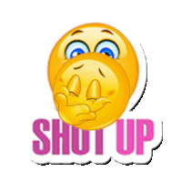 Shutup Shut Your Mouth Sticker - Shutup Shut Your Mouth No Way Stickers