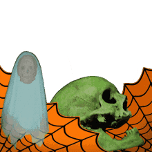 colin raff grotesque ghost skull halloween