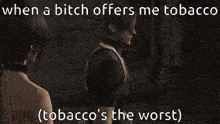 Leon Kennedy Leon Kennedy Tobacco GIF - Leon Kennedy Leon Kennedy Tobacco When A Bitch Offers Me Tobacco GIFs