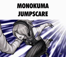 Monokuma Jumpscare GIF