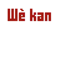 a sign that says we kan men ut verekkel in red letters