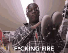 Fucking Fire Fire GIF - Fucking Fire Fire Sneaker GIFs