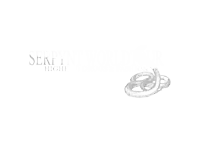 a black and white logo with a snake on it