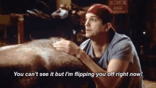 I'M Flipping You Off Right Now GIF - The Ranch Ranch Ashton Kutcher GIFs