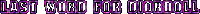 a purple and white text that says last word for doorbell on a white background