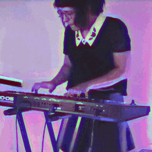 Playing The Keyboard Joram Zbichorski GIF - Playing The Keyboard Joram Zbichorski The Optimist Song GIFs