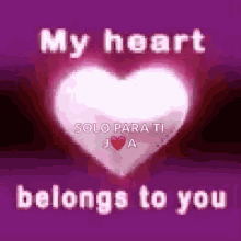 My Heart Belongs To You Heart GIF - My Heart Belongs To You Heart Solo Para Ti GIFs