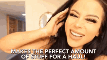 Make The Perfect Amount Of Stuff For A Haul Amber Scholl GIF - Make The Perfect Amount Of Stuff For A Haul Perfect Amount Of Stuff For A Haul GIFs
