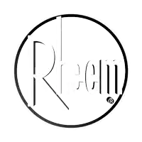 a white circle with the letter r in the middle