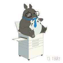Totoro Copier GIF - Totoro Copier Butt GIFs