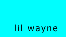 a blue background with lil way written in black letters