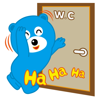 Blue Bear Sticker - Blue Bear Wc Stickers