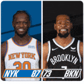New York Knicks (87) Vs. Brooklyn Nets (73) Third-fourth Period Break GIF - Nba Basketball Nba 2021 GIFs