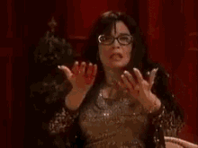 a woman with blood on her hands says brett je suis touchee