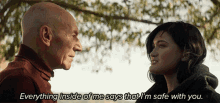 Everything Inside Of Me Says That Im Safe With You Jean Luc Picard GIF