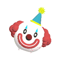 a cartoon brain wearing a party hat with a star on top