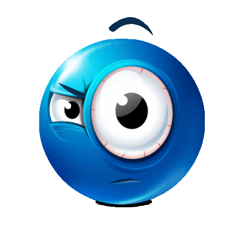 Graphic, Emoticon, Smiley, Scared, Shocked, Blue Scared, 57% OFF