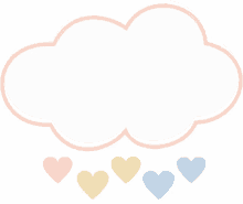 cloud hearts cute