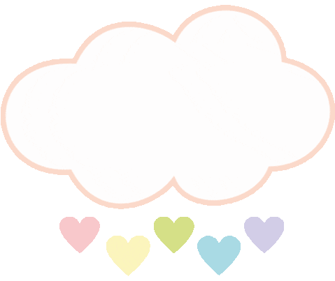 Cloud Hearts Sticker - Cloud Hearts Cute Stickers