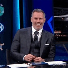 Laugh Jamie Carragher GIF - Laugh Jamie Carragher Champions League GIFs