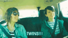 Twins!! GIF - Twinning Twins Car Ride GIFs