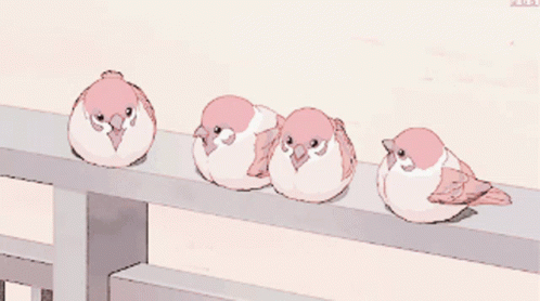 Cute Bird Kawaii Bird GIF  Cute Bird Kawaii Bird Anime Bird  Discover   Share GIFs