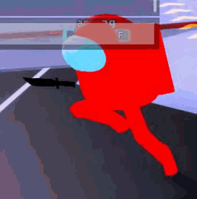 among us roblox face on Make a GIF