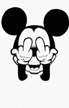 Mickey Mouse Fuck You GIF - Mickey Mouse Fuck You Finger GIFs