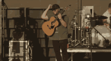 smiling mitchell tenpenny stagecoach ready to play on stage
