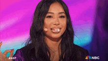 The Card Coming Out Of My Mouth Anna Deguzman GIF - The Card Coming Out Of My Mouth Anna Deguzman America'S Got Talent GIFs