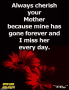 Always Cherish Your Mother I Miss Her Everyday GIF - Always Cherish Your Mother I Miss Her Everyday With Love GIFs