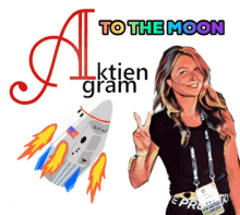 To The Moon Aktiengram GIF - To The Moon Aktiengram Stocks GIFs