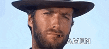 Clint Eastwood Nod GIF - Clint Eastwood Nod Cowboy GIFs