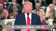 Donald Trump Meme GIF - Donald Trump Meme I Don'T Know What To Say GIFs